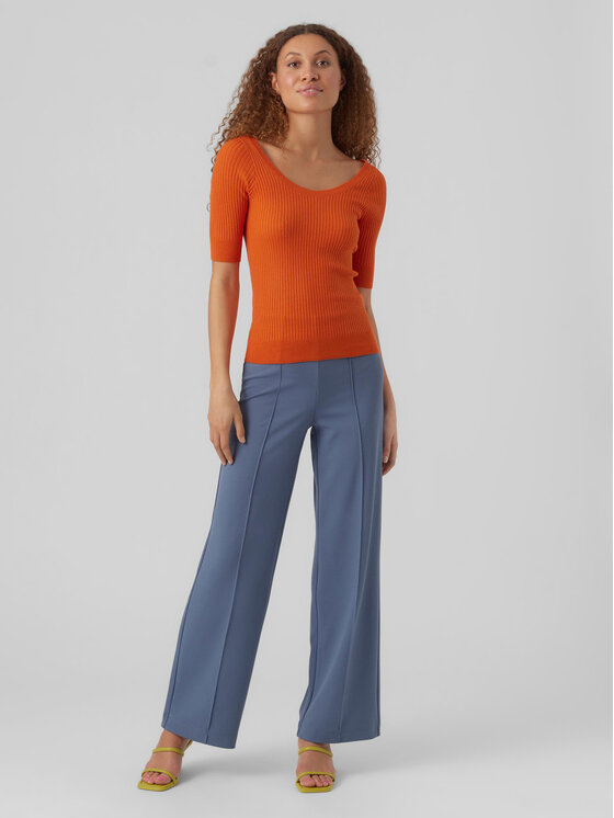 Vero Moda Vero Moda Pulover Estela 10277850 Oranžna Slim Fit