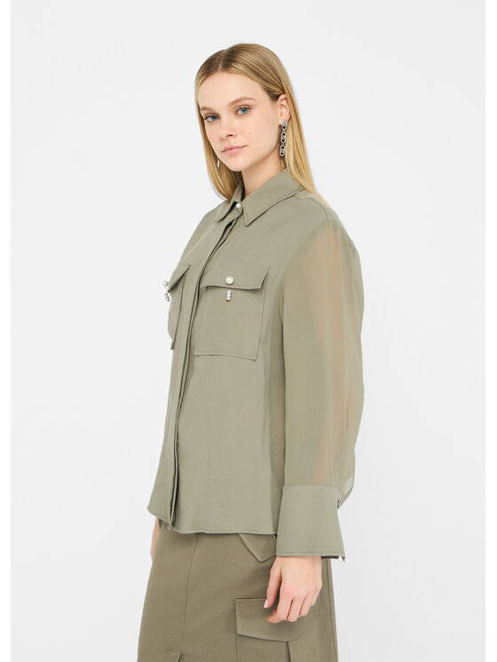 Liu Jo Liu Jo Camicia CF5221T011AX0707 Verde Regular Fit