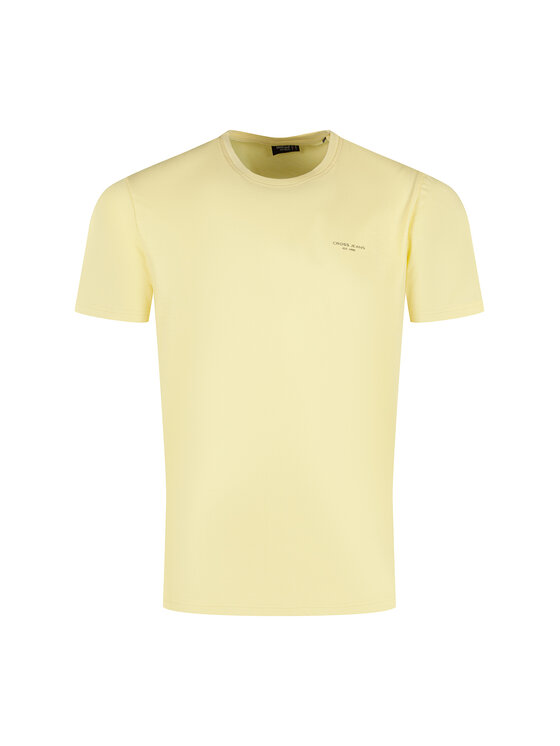 Cross Jeans Cross Jeans T-Shirt 16156-006 Żółty Regular Fit