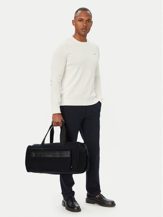 Tommy Hilfiger Сак Th Repreve Duffle AM0AM14447 Черен