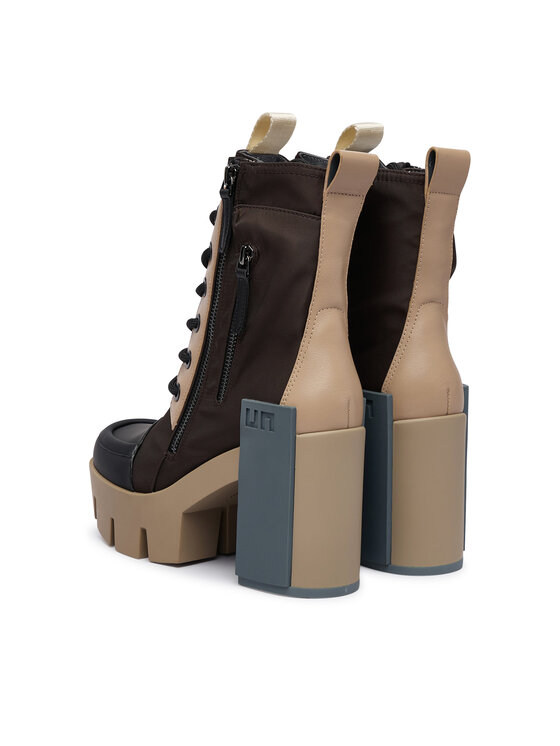 United Nude United Nude Škornji Grip Cap Mid 11031161201 Temno rjava