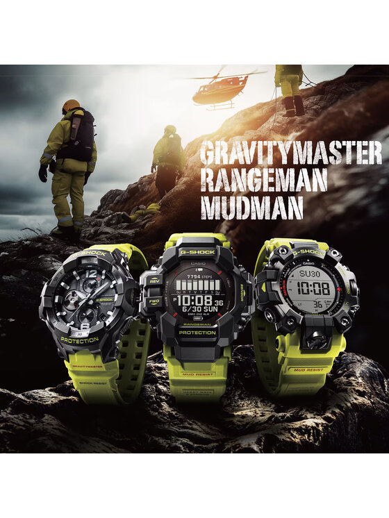 Casio Casio Zegarek GW-9500MRY-1A9ER Zielony
