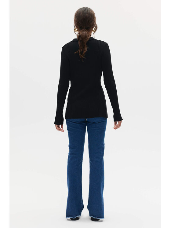 BENU BENU Kardigan sweter Czarny Regular Fit