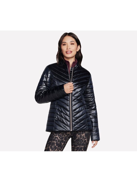 Skechers Skechers Kurtka damska JA150-BLK Czarny Regular Fit