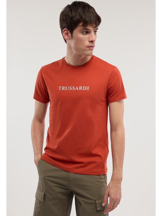 Trussardi Trussardi T-Shirt G0498000106N026 Czerwony Regular Fit