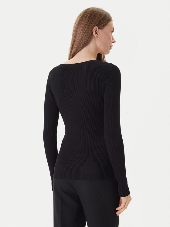 Morgan Morgan Пуловер 201-MBANBI.N Черен Slim Fit