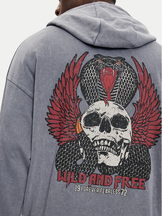 Brave Soul Brave Soul Pulóver MSS-627PEROXIDE Kék Regular Fit