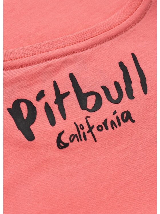 PITBULL PITBULL T-Shirt Koszulka damska WATERCOLOR XS Koralowy Regular Fit