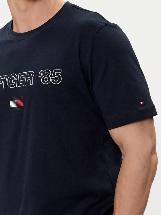 Tommy Hilfiger Tommy Hilfiger Marškinėliai 85' MW0MW34427 Tamsiai mėlyna Regular Fit