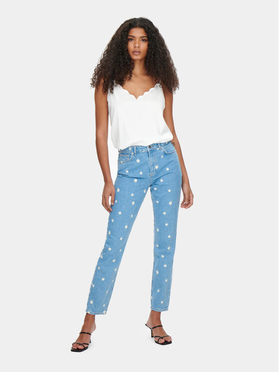 ONLY ONLY Top Debbie 15176550 Valge Regular Fit