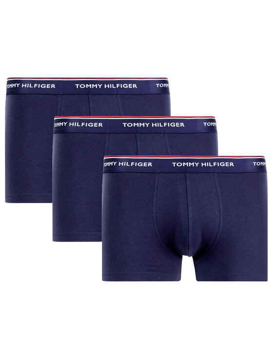Tommy Hilfiger Tommy Hilfiger Súprava 3 kusov boxeriek 3P Trunk 1U87903842 Tmavomodrá