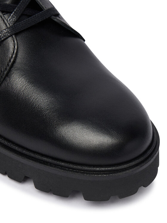 Tommy Hilfiger Tommy Hilfiger Зимни обувки TH Stud Leather Lace-Up Boot FW0FW09571 Черен