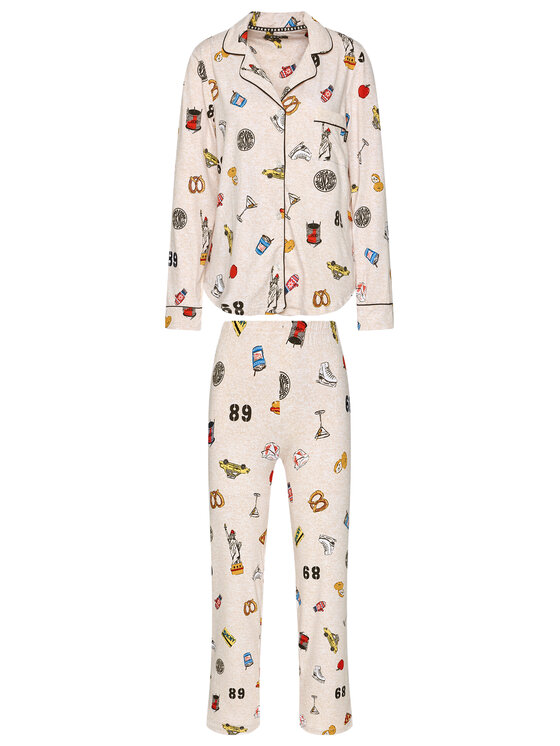 DKNY DKNY Pyžamo YI2122442F Béžová