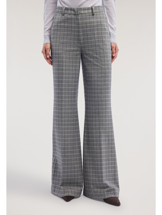 Trussardi Trussardi Pantaloni di tessuto P012A002444N0CG Grigio Flare Fit