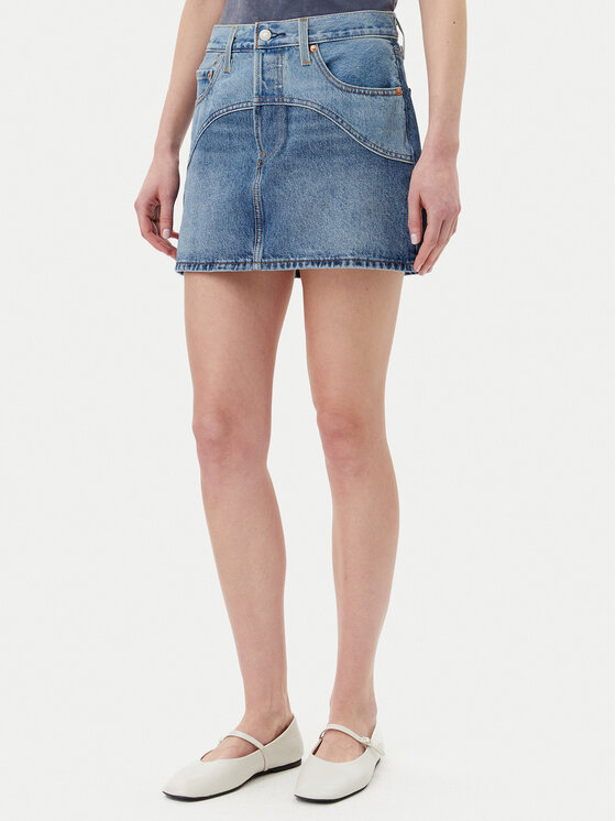 Levi's® Levi's® Farmer szoknya Western 501® 001VJ-0001 Kék Regular Fit