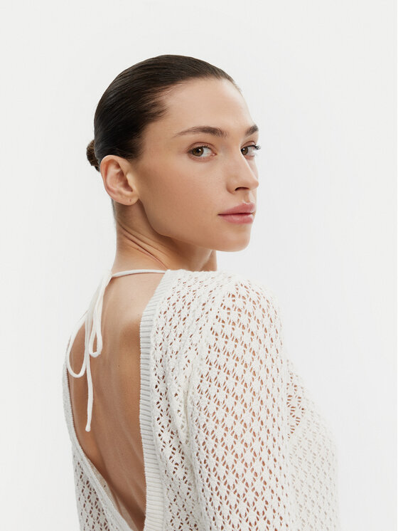 Herskind Herskind Sukienka dzianinowa 5522910 Écru Regular Fit
