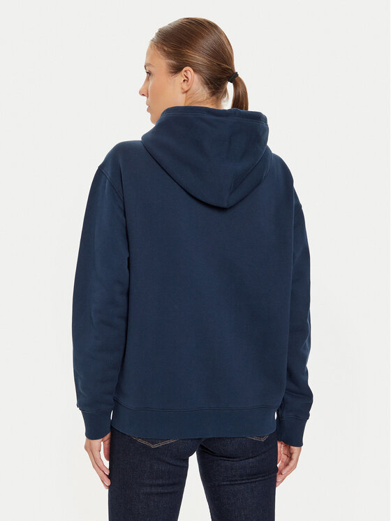 Tommy Jeans Tommy Jeans Džemperis ar kapuci Tjw Rlx Badge Zipthru DW0DW19932 Tumši zils Regular Fit