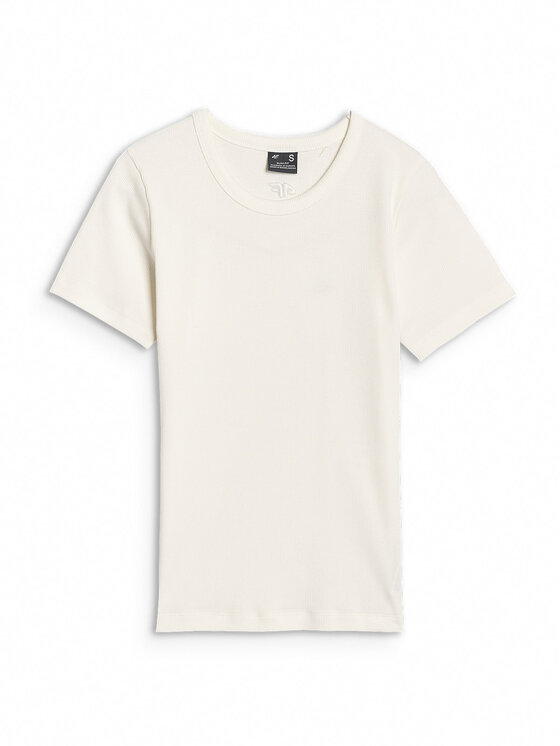 4F 4F T-Shirt EMPOWERED BY NATURE Biały Slim Fit