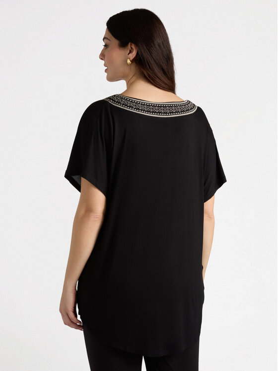 Fiorella Rubino Fiorella Rubino T-shirt G059L008369N033 Nero A-Line Fit