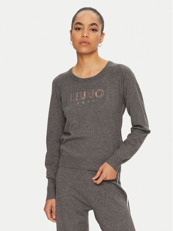 Liu Jo Sport Liu Jo Sport Пуловер TF4286 MS63L Сив Regular Fit