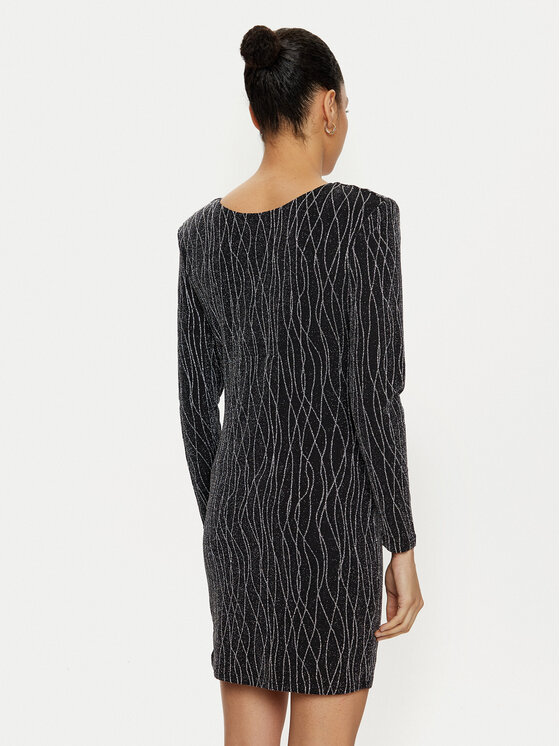 Vila Vila Koktejlové šaty 14100899 Čierna Slim Fit