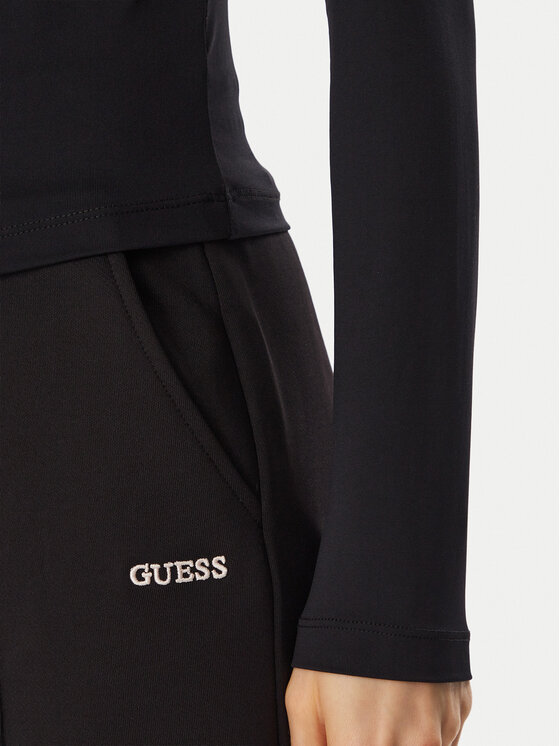 Guess Guess Блуза V6BP05 K6318 Черен Slim Fit