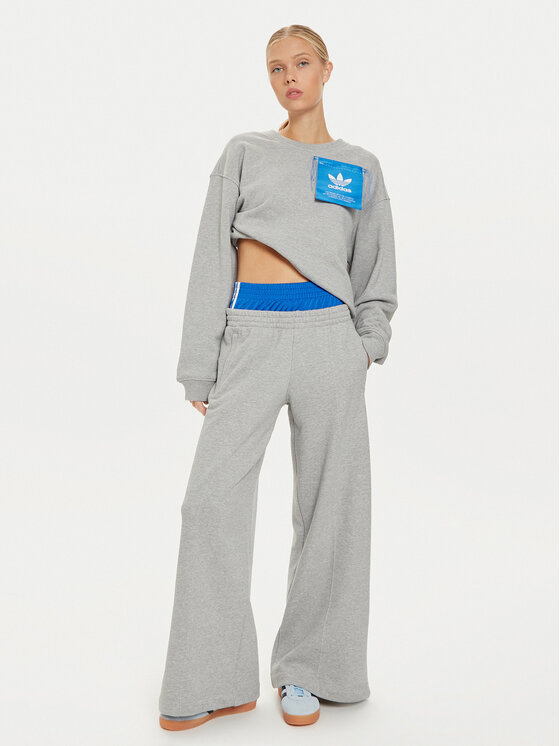 adidas adidas Teplákové nohavice Kseniaschnaider IW5670 Sivá Loose Fit