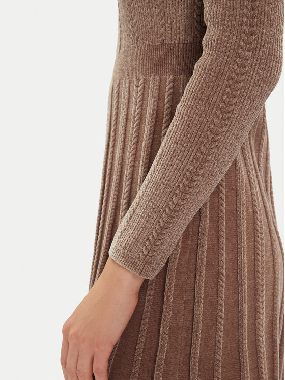 Guess Guess Strickkleid W5BK79 Z3902 Beige Regular Fit