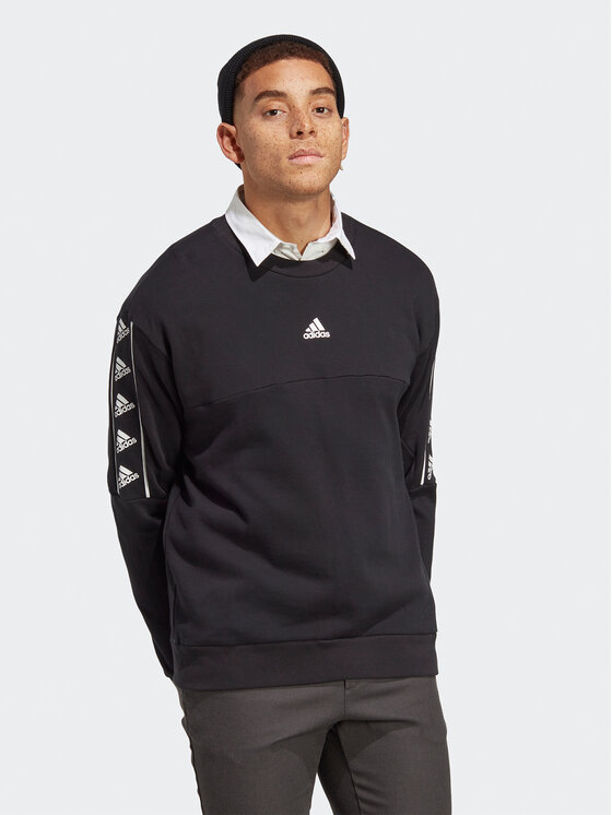 adidas adidas Majica dugih rukava Brand Love Sweatshirt IC6809 Crna Loose Fit