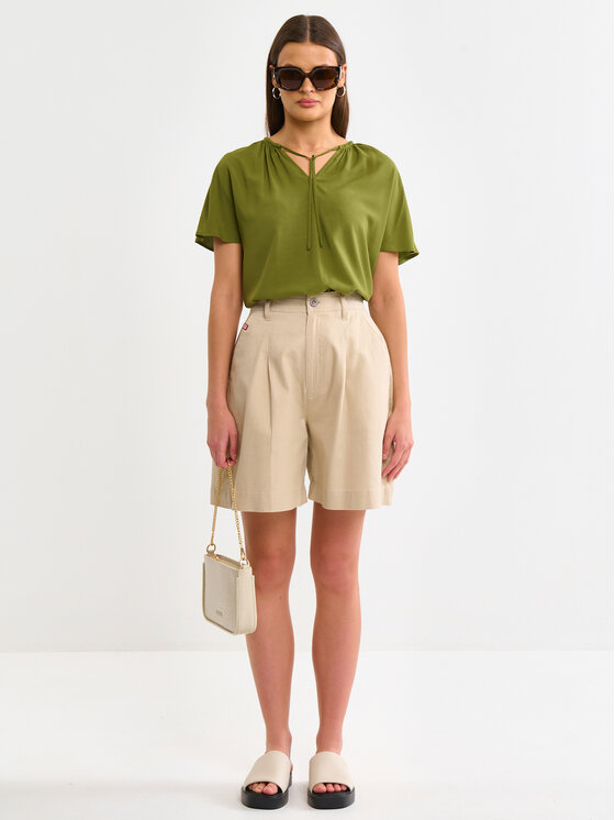 BIG STAR BIG STAR Koszula KORTINI Zielony Basic Fit