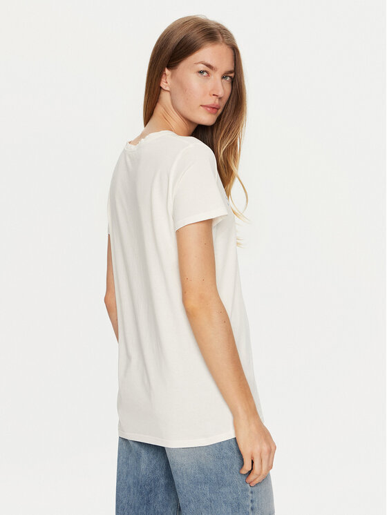 ViCOLO ViCOLO Marškinėliai RS0056 Écru Regular Fit