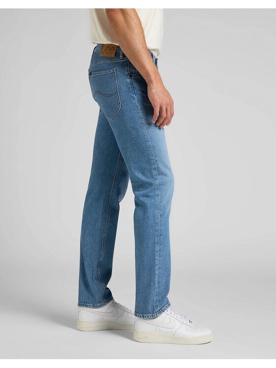 Lee Lee Jeansy DAREN ZIP FLY Niebieski Straight Fit