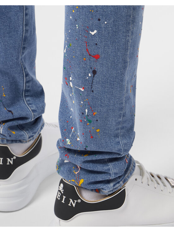 PHILIPP PLEIN PHILIPP PLEIN Jeansy 29789 Niebieski Straight Leg