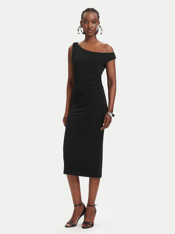 Patrizia Pepe Rochie cocktail 2A3040/J333-K103 Negru Regular Fit