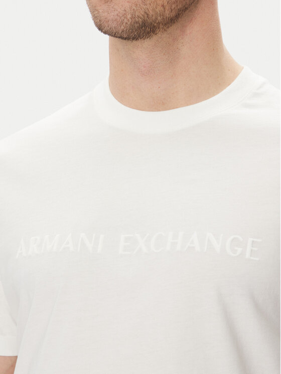 Armani Exchange Armani Exchange T-krekls XM000554 AF10356 U0009 Balts Regular Fit