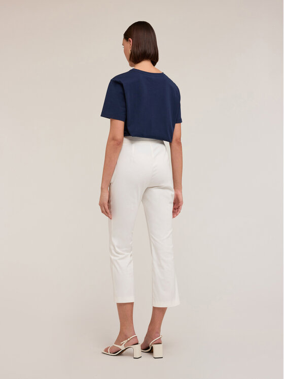 Motivi Motivi Pantaloni di tessuto P036Q004014N011 Bianco Flare Fit