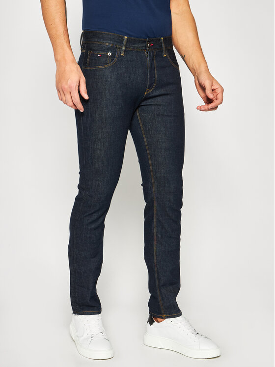 Tommy Hilfiger Tommy Hilfiger Džinsai MW0MW01754 Tamsiai mėlyna Slim Fit
