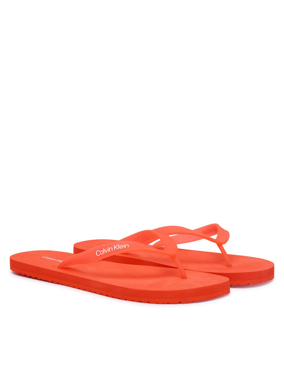 Calvin Klein Calvin Klein Varbavahesandaalid Logo Strap HM0HM02105 Oranž