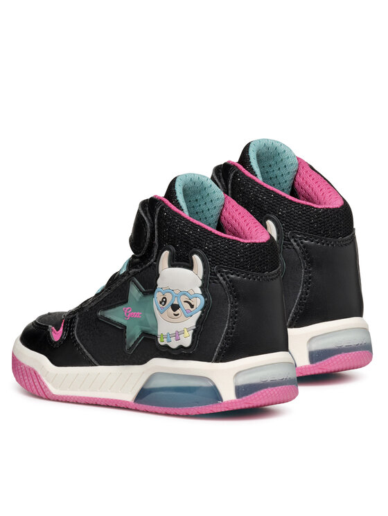 Geox Geox Tenisice J Inek Girl J36ASC 0CENF C9B4A M Crna