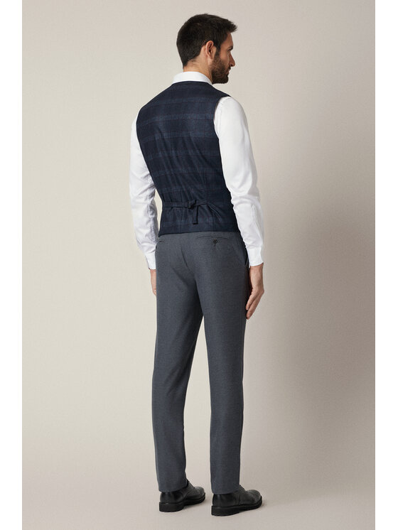 Lancerto Lancerto Kamizelka Morano KA131225000006 Granatowy Slim Fit