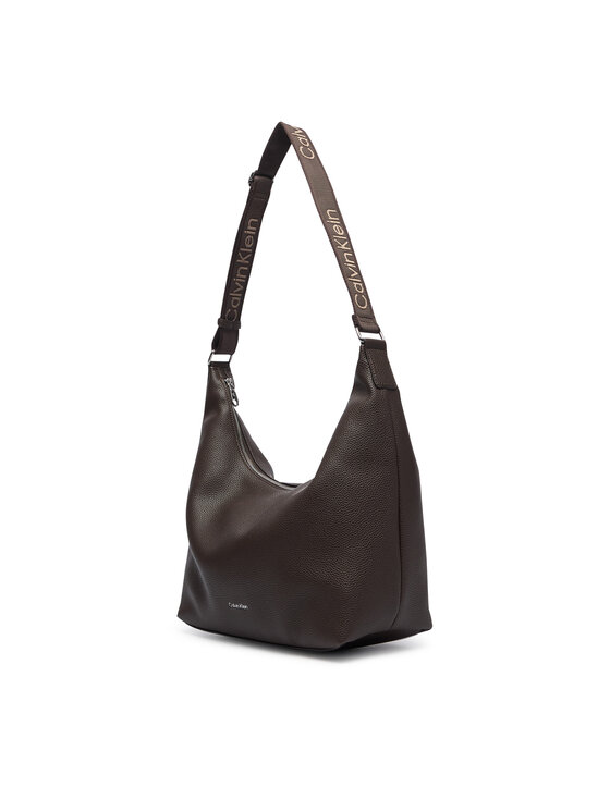 Calvin Klein Calvin Klein Geantă Webbing Strap Md Shoulder Bag LV04F3891G Maro închis