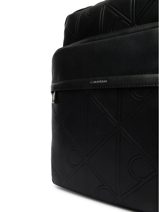 Calvin Klein Calvin Klein Ľadvinka Emblem Aop Emboss Slim Square Bp LV04D3328G Čierna