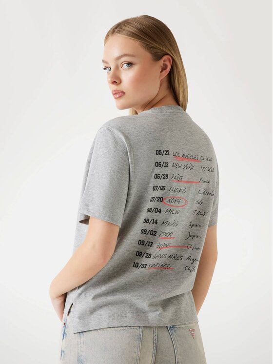 Guess Guess T-Shirt 176711 Szary Classic Fit