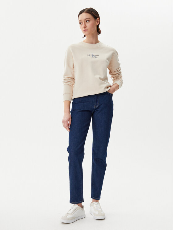 Calvin Klein Jeans Calvin Klein Jeans Μπλούζα Gradient Monologo J20J225360 Μπεζ Regular Fit