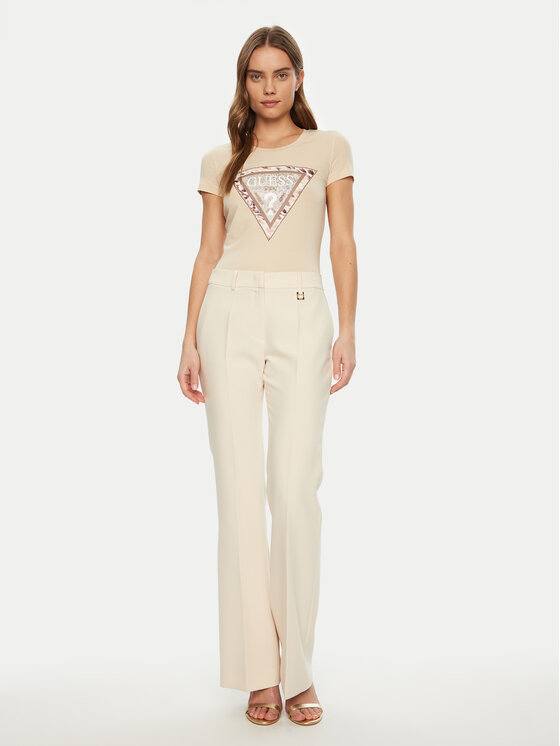 Guess Guess T-krekls W5RI22 J1314 Écru Regular Fit