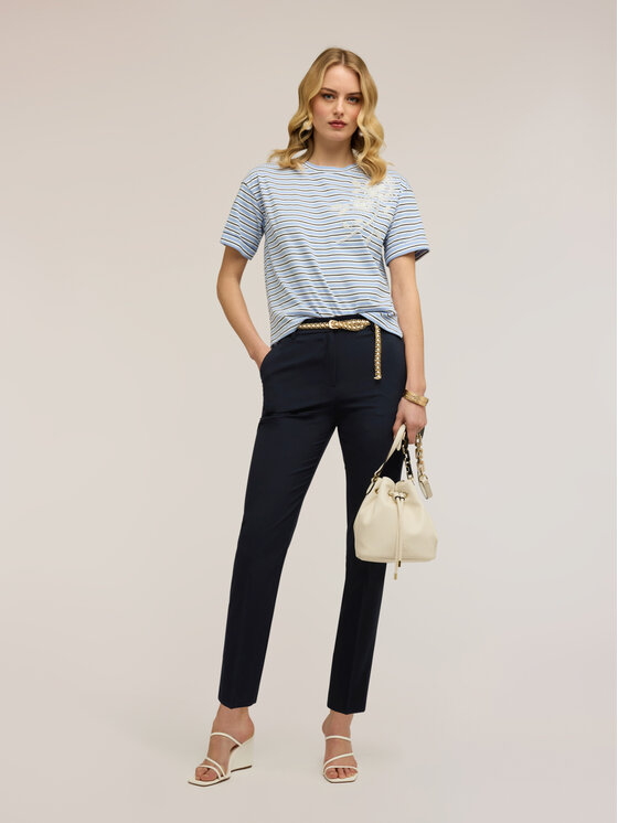 Motivi Motivi Pantaloni di tessuto P02ZQ004670N034 Blu Regular Fit