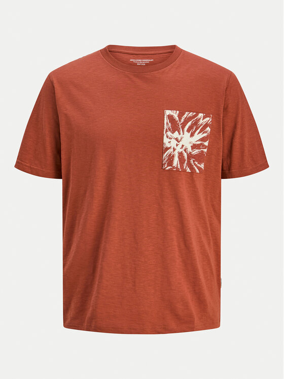 Jack & Jones Jack & Jones T-Shirt Split 12272995 Brązowy Regular Fit