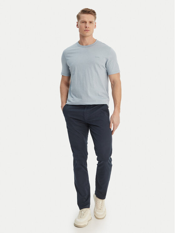 BOSS BOSS Čino bikses Chino 50554754 Tumši zils Slim Fit