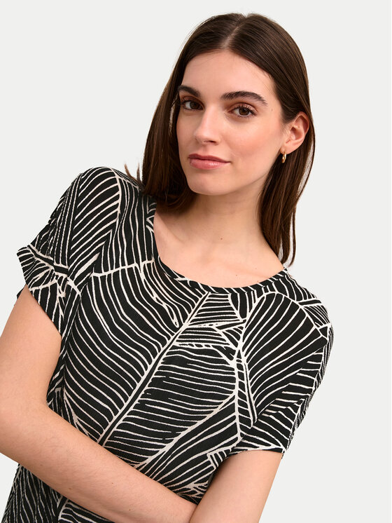 Kaffe Kaffe Blúz Amber 10508257 Fekete Relaxed Fit