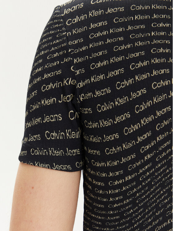 Calvin Klein Jeans Calvin Klein Jeans T-shirt J20J223169 Crna Slim Fit